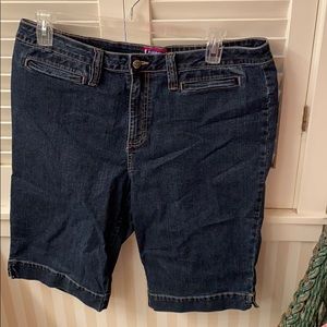 Westport blue jean dark washed denim shorts